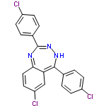 InChI=1/C20H12Cl3N3/c21-14-5-1-12(2-6-14)19-17-11-16(23)9-10-18(17)24-20(26-25-19)13-3-7-15(22)8-4-13/h1-11,25H