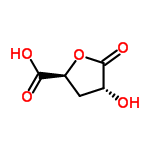 InChI=1/C5H6O5/c6-2-1-3(4(7)8)10-5(2)9/h2-3,6H,1H2,(H,7,8)/t2-,3+/m1/s1