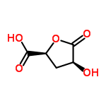 InChI=1/C5H6O5/c6-2-1-3(4(7)8)10-5(2)9/h2-3,6H,1H2,(H,7,8)/t2-,3-/m0/s1