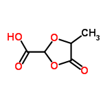 InChI=1/C5H6O5/c1-2-4(8)10-5(9-2)3(6)7/h2,5H,1H3,(H,6,7)