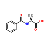 InChI=1/C9H9NO3/c11-8(12)6-10-9(13)7-4-2-1-3-5-7/h1-5H,6H2,(H,10,13)(H,11,12)/i6D2