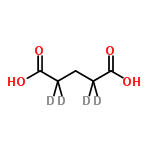 InChI=1/C5H8O4/c6-4(7)2-1-3-5(8)9/h1-3H2,(H,6,7)(H,8,9)/i2D2,3D2