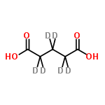 InChI=1/C5H8O4/c6-4(7)2-1-3-5(8)9/h1-3H2,(H,6,7)(H,8,9)/i1D2,2D2,3D2