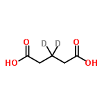 InChI=1/C5H8O4/c6-4(7)2-1-3-5(8)9/h1-3H2,(H,6,7)(H,8,9)/i1D2