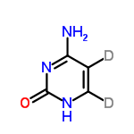 InChI=1/C4H5N3O/c5-3-1-2-6-4(8)7-3/h1-2H,(H3,5,6,7,8)/i1D,2D