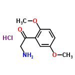 InChI=1/C10H13NO3.ClH/c1-13-7-3-4-10(14-2)8(5-7)9(12)6-11;/h3-5H,6,11H2,1-2H3;1H