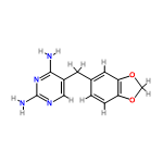 InChI=1/C12H12N4O2/c13-11-8(5-15-12(14)16-11)3-7-1-2-9-10(4-7)18-6-17-9/h1-2,4-5H,3,6H2,(H4,13,14,15,16)