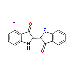 InChI=1/C16H9BrN2O2/c17-9-5-3-7-11-12(9)16(21)14(19-11)13-15(20)8-4-1-2-6-10(8)18-13/h1-7,18-19H/b14-13+