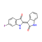 InChI=1/C16H9FN2O2/c17-8-5-6-10-12(7-8)18-14(15(10)20)13-9-3-1-2-4-11(9)19-16(13)21/h1-7,18H,(H,19,21)/b14-13-