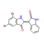 InChI=1/C16H8Br2N2O2/c17-7-5-9-13(10(18)6-7)20-14(15(9)21)12-8-3-1-2-4-11(8)19-16(12)22/h1-6,20H,(H,19,22)/b14-12-