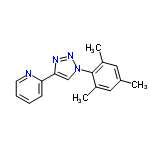 InChI=1/C16H16N4/c1-11-8-12(2)16(13(3)9-11)20-10-15(18-19-20)14-6-4-5-7-17-14/h4-10H,1-3H3