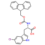 InChI=1/C26H21ClN2O4/c27-16-9-10-23-21(12-16)15(13-28-23)11-24(25(30)31)29-26(32)33-14-22-19-7-3-1-5-17(19)18-6-2-4-8-20(18)22/h1-10,12-13,22,24,28H,11,14H2,(H,29,32)(H,30,31)/t24-/m0/s1