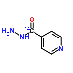 InChI=1/C6H7N3O/c7-9-6(10)5-1-3-8-4-2-5/h1-4H,7H2,(H,9,10)/i6+2