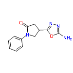 InChI=1/C12H12N4O2/c13-12-15-14-11(18-12)8-6-10(17)16(7-8)9-4-2-1-3-5-9/h1-5,8H,6-7H2,(H2,13,15)