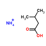 InChI=1/C5H10O2.H3N/c1-4(2)3-5(6)7;/h4H,3H2,1-2H3,(H,6,7);1H3/p+1