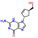 InChI=1/C11H13N5O2/c12-11-14-9-8(10(18)15-11)13-5-16(9)7-2-1-6(3-7)4-17/h1-2,5-7,17H,3-4H2,(H3,12,14,15,18)/t6-,7-/m1/s1