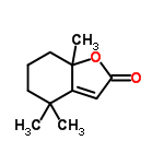 InChI=1/C11H16O2/c1-10(2)5-4-6-11(3)8(10)7-9(12)13-11/h7H,4-6H2,1-3H3