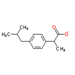 InChI=1/C13H18O2/c1-9(2)8-11-4-6-12(7-5-11)10(3)13(14)15/h4-7,9-10H,8H2,1-3H3,(H,14,15)/p-1