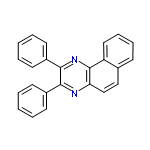 InChI=1/C24H16N2/c1-3-10-18(11-4-1)22-23(19-12-5-2-6-13-19)26-24-20-14-8-7-9-17(20)15-16-21(24)25-22/h1-16H