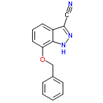 InChI=1/C15H11N3O/c16-9-13-12-7-4-8-14(15(12)18-17-13)19-10-11-5-2-1-3-6-11/h1-8H,10H2,(H,17,18)