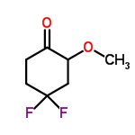 InChI=1/C7H10F2O2/c1-11-6-4-7(8,9)3-2-5(6)10/h6H,2-4H2,1H3