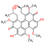 InChI=1/C30H30O10/c1-11(31)7-13-19-20-14(8-12(2)32)30(40-6)28(36)22-16(34)10-18(38-4)24(26(20)22)23-17(37-3)9-15(33)21(25(19)23)27(35)29(13)39-5/h9-12,31-34H,7-8H2,1-6H3/t11-,12-/m0/s1