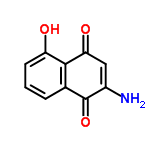 InChI=1/C10H7NO3/c11-6-4-8(13)9-5(10(6)14)2-1-3-7(9)12/h1-4,12H,11H2