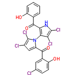 InChI=1/C22H11Cl5N2O4/c23-9-5-6-15(31)11(7-9)19(32)13-8-12(24)22(27)29(13)18-16(25)21(26)28-17(18)20(33)10-3-1-2-4-14(10)30/h1-8,28,30-31H