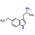 InChI=1/C12H16N2O/c1-8(13)5-9-7-14-12-4-3-10(15-2)6-11(9)12/h3-4,6-8,14H,5,13H2,1-2H3/t8-/m1/s1