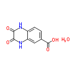 InChI=1/C9H6N2O4.H2O/c12-7-8(13)11-6-3-4(9(14)15)1-2-5(6)10-7;/h1-3H,(H,10,12)(H,11,13)(H,14,15);1H2