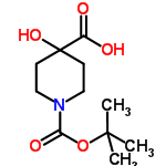 InChI=1/C11H19NO5/c1-10(2,3)17-9(15)12-6-4-11(16,5-7-12)8(13)14/h16H,4-7H2,1-3H3,(H,13,14)