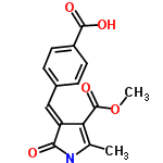 InChI=1/C15H13NO5/c1-8-12(15(20)21-2)11(13(17)16-8)7-9-3-5-10(6-4-9)14(18)19/h3-7H,1-2H3,(H,16,17)(H,18,19)/b11-7+