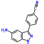 InChI=1/C14H10N4/c15-8-9-1-3-10(4-2-9)14-12-7-11(16)5-6-13(12)17-18-14/h1-7H,16H2,(H,17,18)