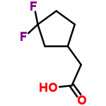 InChI=1/C7H10F2O2/c8-7(9)2-1-5(4-7)3-6(10)11/h5H,1-4H2,(H,10,11)