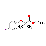 InChI=1/C12H15ClO3/c1-4-15-11(14)12(2,3)16-10-7-5-9(13)6-8-10/h5-8H,4H2,1-3H3