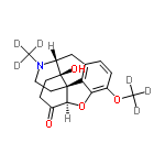 InChI=1/C18H21NO4/c1-19-8-7-17-14-10-3-4-12(22-2)15(14)23-16(17)11(20)5-6-18(17,21)13(19)9-10/h3-4,13,16,21H,5-9H2,1-2H3/t13-,16+,17-,18+/m1/s1/i1D3,2D3