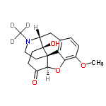 InChI=1/C18H21NO4/c1-19-8-7-17-14-10-3-4-12(22-2)15(14)23-16(17)11(20)5-6-18(17,21)13(19)9-10/h3-4,13,16,21H,5-9H2,1-2H3/t13-,16+,17-,18+/m1/s1/i1D3