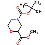 InChI=1/C11H19NO5/c1-11(2,3)17-10(14)12-5-6-16-8(7-12)9(13)15-4/h8H,5-7H2,1-4H3