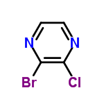 InChI=1/C4H2BrClN2/c5-3-4(6)8-2-1-7-3/h1-2H