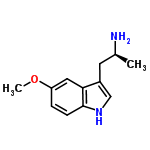 InChI=1/C12H16N2O/c1-8(13)5-9-7-14-12-4-3-10(15-2)6-11(9)12/h3-4,6-8,14H,5,13H2,1-2H3/t8-/m0/s1