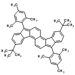 InChI=1/C50H50/c1-27-21-29(3)43(30(4)22-27)47-37-15-13-33(49(7,8)9)25-41(37)45-35-18-20-40-46(36(35)17-19-39(45)47)42-26-34(50(10,11)12)14-16-38(42)48(40)44-31(5)23-28(2)24-32(44)6/h13-26H,1-12H3