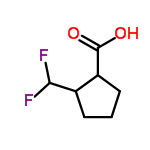 InChI=1/C7H10F2O2/c8-6(9)4-2-1-3-5(4)7(10)11/h4-6H,1-3H2,(H,10,11)