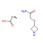 InChI=1/C5H10N2O2.C2H4O2/c6-5(8)3-9-4-1-7-2-4;1-2(3)4/h4,7H,1-3H2,(H2,6,8);1H3,(H,3,4)