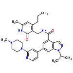 InChI=1/C31H39N7O2/c1-6-7-23-14-21(4)35-31(40)26(23)18-33-30(39)25-15-24(16-28-27(25)19-34-38(28)20(2)3)22-8-9-32-29(17-22)37-12-10-36(5)11-13-37/h8-9,14-17,19-20H,6-7,10-13,18H2,1-5H3,(H,33,39)(H,35,40)