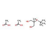 InChI=1/C8H18O3.2C2H4O2/c1-7(2,3)11-8(4,5-9)6-10;2*1-2(3)4/h9-10H,5-6H2,1-4H3;2*1H3,(H,3,4)