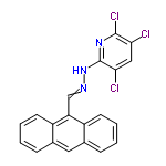 InChI=1/C20H12Cl3N3/c21-17-10-18(22)20(25-19(17)23)26-24-11-16-14-7-3-1-5-12(14)9-13-6-2-4-8-15(13)16/h1-11H,(H,25,26)