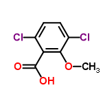 InChI=1/C8H6Cl2O3/c1-13-7-5(10)3-2-4(9)6(7)8(11)12/h2-3H,1H3,(H,11,12)