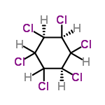 InChI=1/C6H6Cl6/c7-1-2(8)4(10)6(12)5(11)3(1)9/h1-6H/t1-,2+,3?,4?,5-,6?/m1/s1