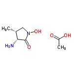 InChI=1/C5H10N2O2.C2H4O2/c1-3-2-7(9)5(8)4(3)6;1-2(3)4/h3-4,9H,2,6H2,1H3;1H3,(H,3,4)/t3-,4-;/m1./s1