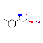 InChI=1/C9H10FNO2.ClH/c10-7-3-1-2-6(4-7)8(11)5-9(12)13;/h1-4,8H,5,11H2,(H,12,13);1H/t8-;/m0./s1